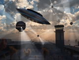 MAS100133S
Artist's concept of stealth technology being developed on Area 51.