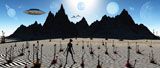 MAS100522S
A reptoid alien being on a distant alien world.