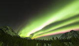 PHA100035S
Bright aurora borealis, Annie Lake, Yukon, Canada.