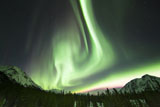 PHA100036S
Bright aurora borealis, Annie Lake, Yukon, Canada.