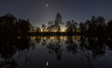 PHA100037S
Venus and twilight reflected in Lake Eppalock, Australia.