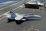 RGU100064M
An F/A-18 Hornet of the U.S. Navy aboard USS Eisenhower.
