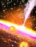 RMR100044S
A giant black hole at the center of a galaxy.