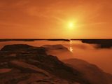 RMR100114S
A hypothetical planet orbiting a red dwarf star.