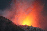 RRS300133S
Nighttime eruption of Santiaguito dome complex, Santa Maria volcano, Guatemala.