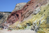 RRS300445S
Hydrothermally altered red and yellow cliffs with fresh fumarolic deposits, Greece.
