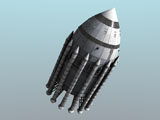 RTA200021S
Orion-drive spacecraft with solid-fuel rocket boosters.