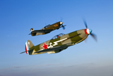SGR100015M
A Soviet Yakovlev Yak-3 and a P-51A Mustang in flight.