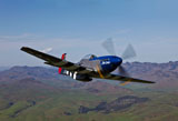 SGR100093M
A P-51D Mustang in flight over Hollister, California.