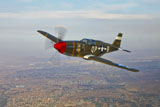 SGR100121M
P-51B Mustang in flight over China, California.