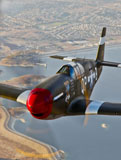 SGR100122M
P-51B Mustang in flight over China, California.