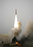 STK100621M
An Arrow anti-ballistic missile interceptor is launched from its mobile platform