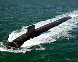 STK100801M
The Seawolf-class nuclear-powered attack submarine USS Jimmy Carter underway during sea trials.