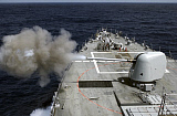 STK100831M
Pre-Action Calibration fire from the forward 5' Mk 54 gun aboard USS Donald Cook.