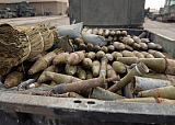 STK101141M
Pieces of weapons and ammunition found in Iraq.