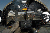 STK101435M
A view from the Tactical Coordinator's position aboard a U.S. Navy S-3B Viking aircraft.