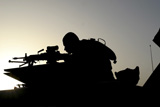 STK102169M
Silhouette of a Squad Automatic Weapon gunner.