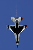 STK102312M
An F-16 Falcon dives straight down while performing the Split S maneuver.