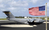 STK102648M
C-17 Globemaster III sits on the flightline at Wake Island.