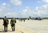 STK102804M
Aircrews prepare to depart to provide search and rescue support.