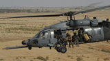 STK102986M
A U.S. Air Force HH-60 Pavehawk flies over the Iraqi landscape.
