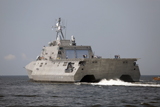 STK103164M
The littoral combat ship Independence underway during builder's trials in the Gulf of Mexico.