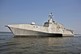STK103165M
The littoral combat ship Independence underway during builder's trials in the Gulf of Mexico.