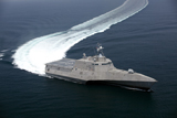 STK103167M
The littoral combat ship Independence underway during builder's trials in the Gulf of Mexico.