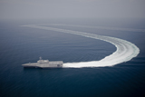 STK103169M
The littoral combat ship Independence underway during builder's trials in the Gulf of Mexico.
