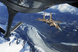 STK103209M
A U.S. Air Force F-15C Eagle positioning itself behind a KC-135R Stratotanker over Alaska.