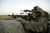 STK103293M
U.S. Marines observe the movement of enemy forces.