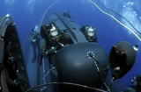 STK103538M
SEAL Delivery Vehicle Team members launching a SEAL Delivery Vehicle from the back of USS Philadelphia.
