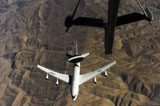 STK105176M
A U.S. Air Force E-3 Sentry aircraft over Afghanistan.