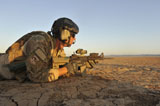 STK105307M
A combat rescue officer provides security, Djibouti.