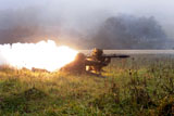 STK105641M
Soldiers fire a rocket propelled grenade at opposing forces.