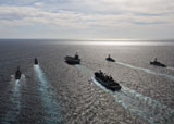 STK105851M
The Enterprise Carrier Strike Group transits the Atlantic Ocean.