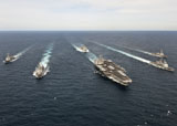 STK105852M
The Enterprise Carrier Strike Group transits the Atlantic Ocean.