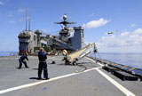STK105877M
A Scan Eagle UAV is launched from the flight deck of USS Gunston Hall.