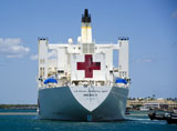 STK105950M
Hospital ship USNS Mercy at Joint Base Pearl Harbor-Hickam in Hawaii.