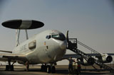 STK106083M
Airmen prepare a U.S. Air Force E-3 Sentry aircraft for a mission.