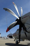 STK106148M
An E-2C Hawkeye sits on the flight line as a static display.