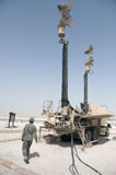 STK106512M
U.S. Army soldiers prepare to move a Patriot Air Defense Missile System.