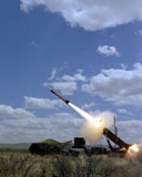 STK106529M
A MIM-104 Patriot anti-aircraft missile is fired during a training exercise.