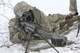 STK106553M
Snipers provide overwatch at Fort Wainwright, Alaska.