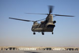 STK106594M
A CH-47 Chinook helicopter prepare to land.
