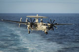 STK106642M
An E-2C Hawkeye prepares to land.
