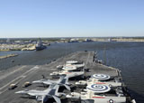 STK106672M
USS Enterprise arrives at Naval Station Mayport, Florida.
