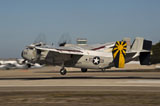 STK106695M
A C-2 Greyhound lands on Naval Air Station North Island.