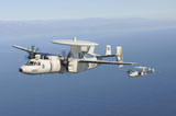 STK106697M
Two E-2C Hawkeye aircraft fly over the Pacific Ocean.