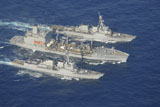 STK106721M
USS Laboon, USS Forrest Sherman and USNS John Lenthall transit the Mediterranean Sea.